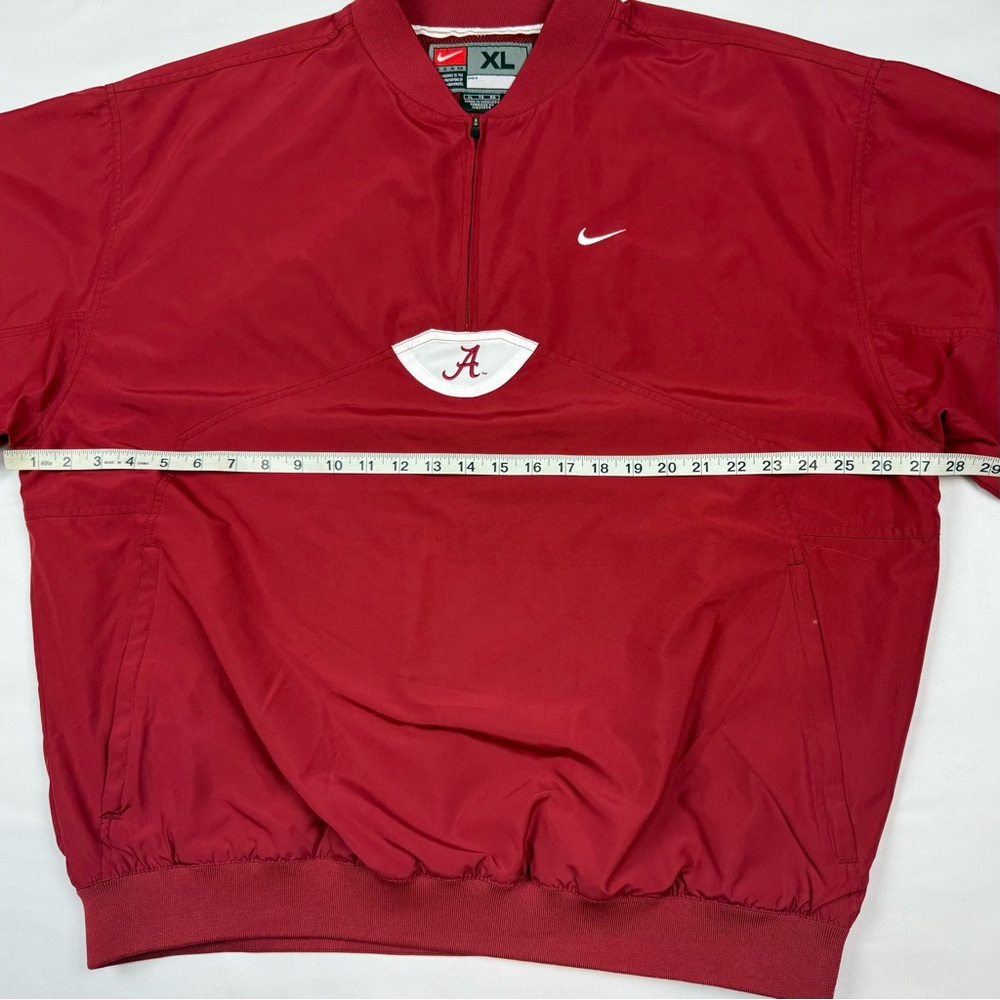 Vtg Nike Alabama Crimson Tide Mens Pullover Windbreaker XL Y2K 1/4 Zip C2 - Picture 7 of 8